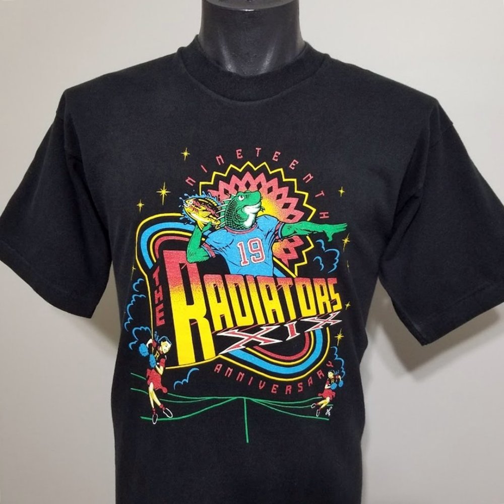 Vintage 1997 The Radiators t shirt L 90s New Orleans Fish Head Jam Band Tee